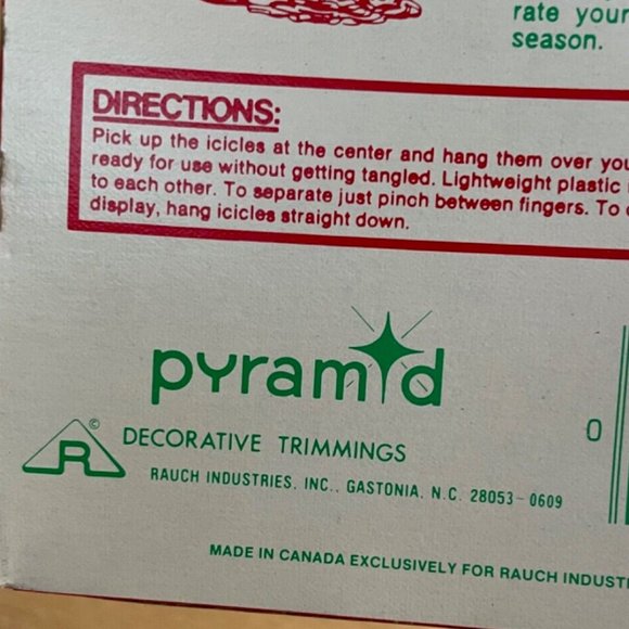 Vintage Icicles Lot of 2 Boxes Pyramid 2000 Strand & Brite Star 1000 Strand New - Picture 6 of 9